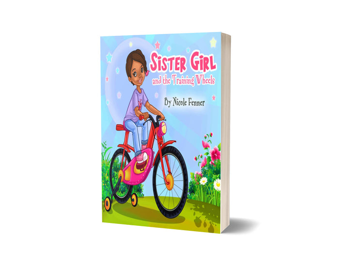 Sister Girl and the Training Wheels children's picture book cover