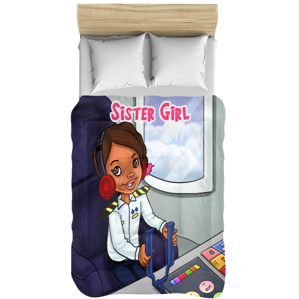 Sister Girl Collection: S.T.E.M. I can be an aviator Comforter